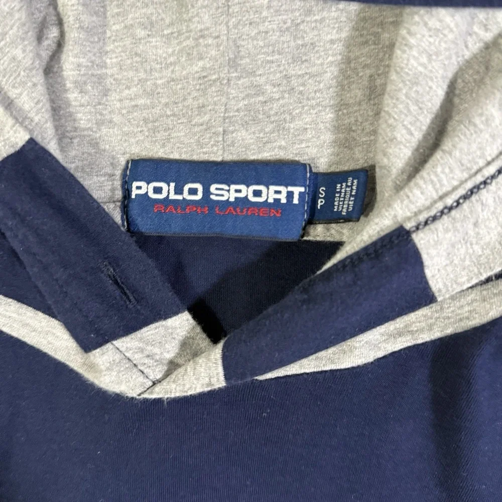 Polo Ralph Lauren Men's Small Lightweight Colorblock‎ USA Flag Pullover Hoodie